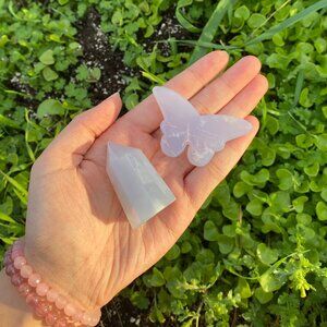 Blue Chalcedony Crystal Set/Bundle 🦋🌦️